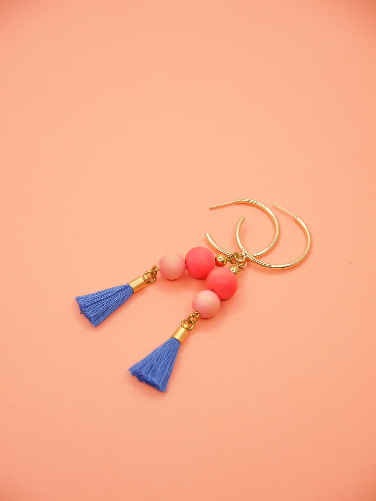 Tassel hoop deals earrings